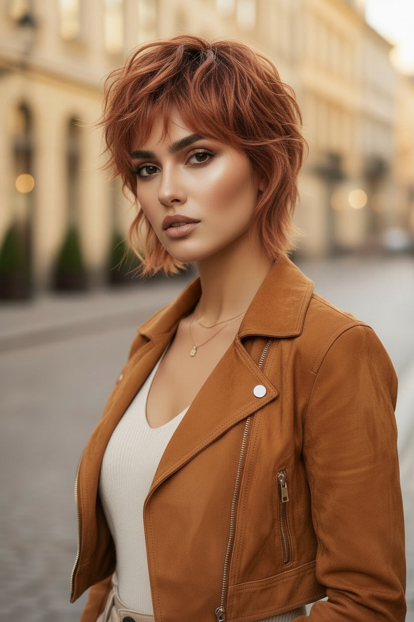 8 Modern Edgy Short Wolf Cut Hairstyles for Women in Fall 2026